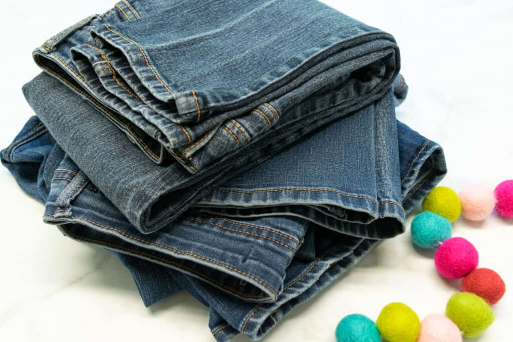 how to hem a pair of jeans with the original hem