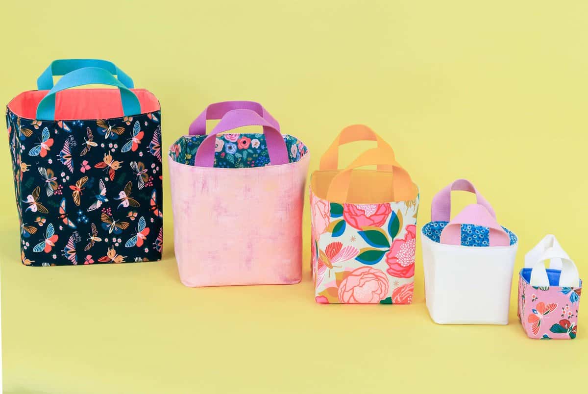 How to Sew Fabric Storage Bins Sweet Red Poppy