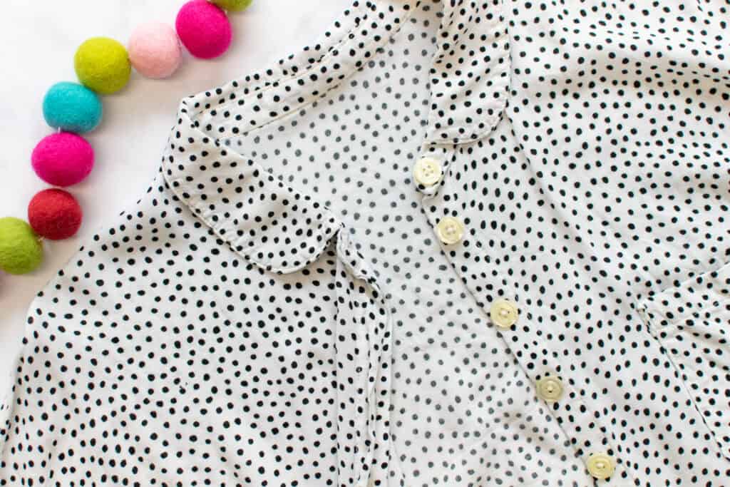 button sewing project: button-up shirt