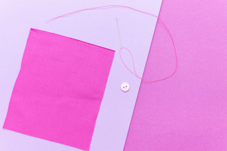 How to Sew a Button Sweet Red Poppy