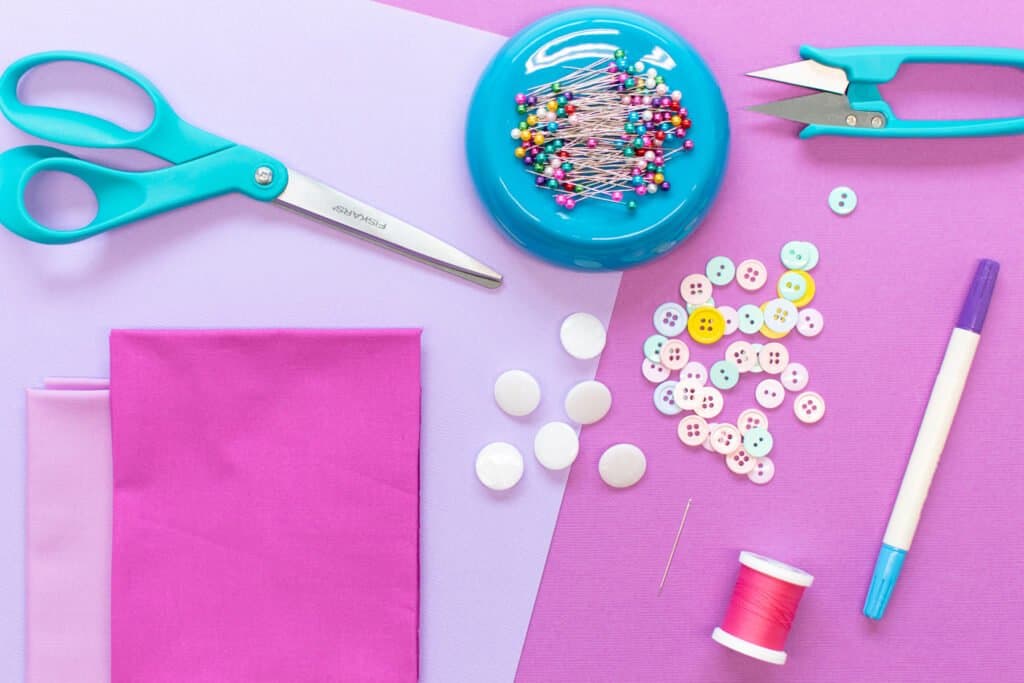 supplies to sew a button