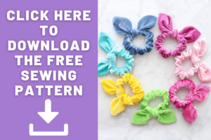 DIY How to Make A Scrunchie | Free Sewing Pattern - Sweet Red Poppy