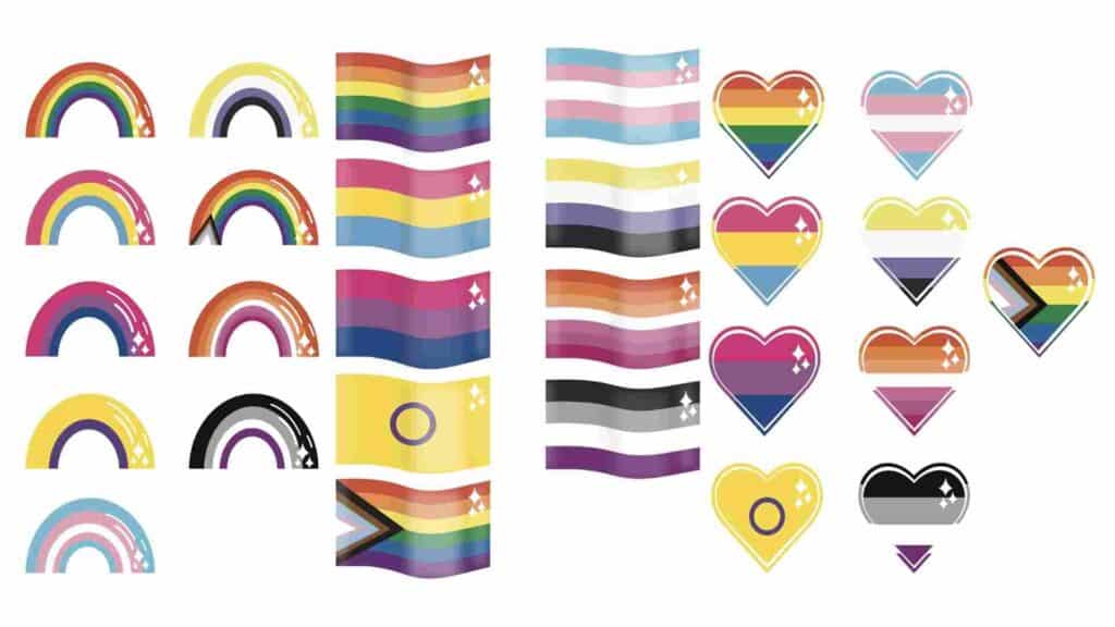 Cricut Print Then Cut Pride Flag Stickers - Sweet Red Poppy