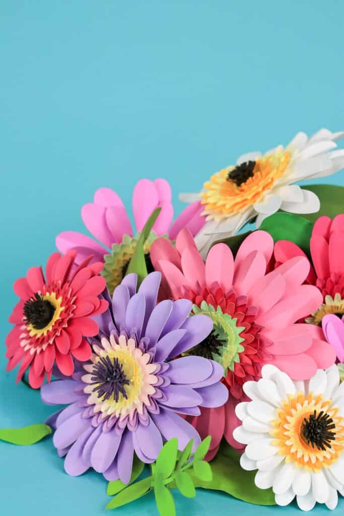 Gerbera Daisy Paper Flower Free Template
