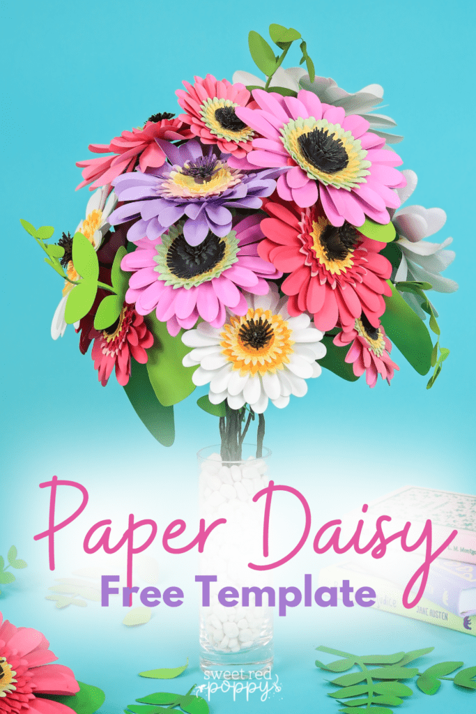 Find Out How to Make a Realistic Gerbera Daisy Paper Flower With This Free Template and Step-By-Step Photo and Video Tutorial.