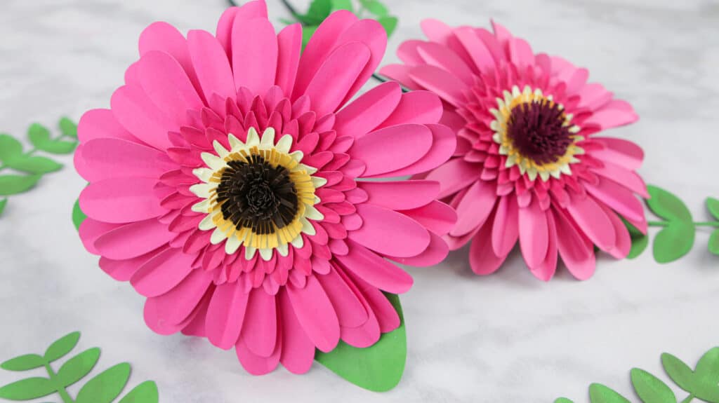 Gerbera Daisy Paper Flower Free Template
