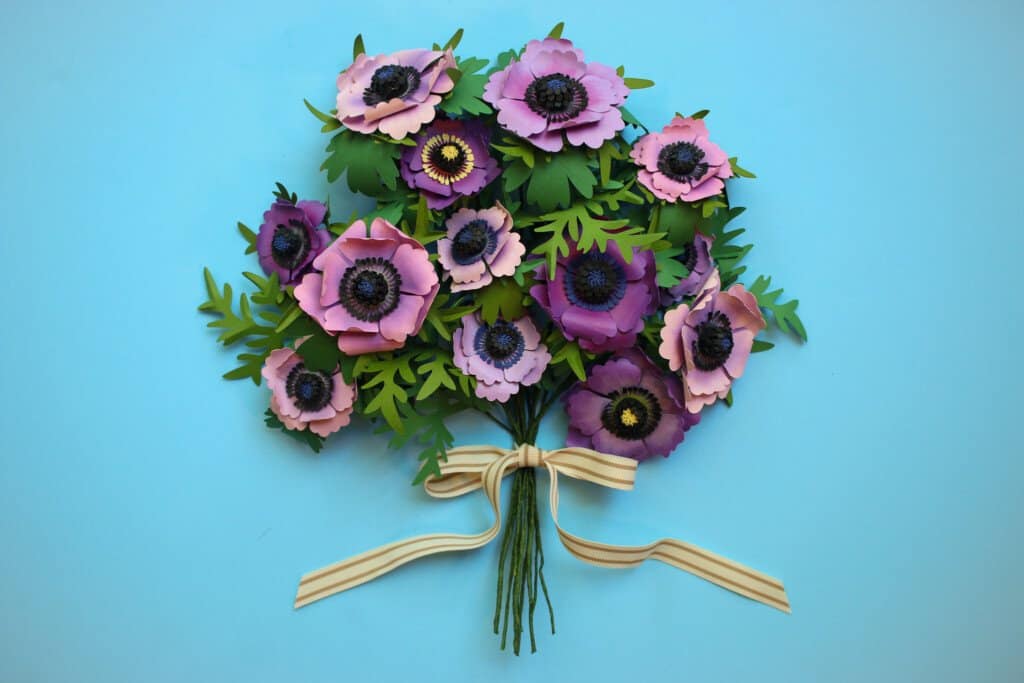 DIY Paper Anemone Flower Template
