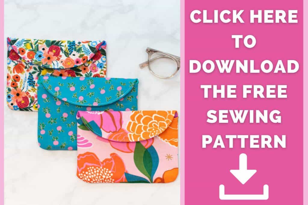 download the free glasses case sewing pattern