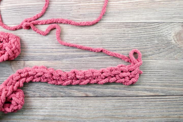 Finger Crochet Blanket Sweet Red Poppy