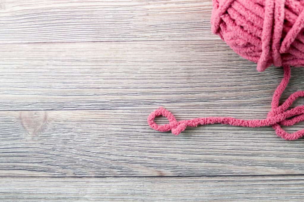 Finger Crochet Blanket - Sweet Red Poppy