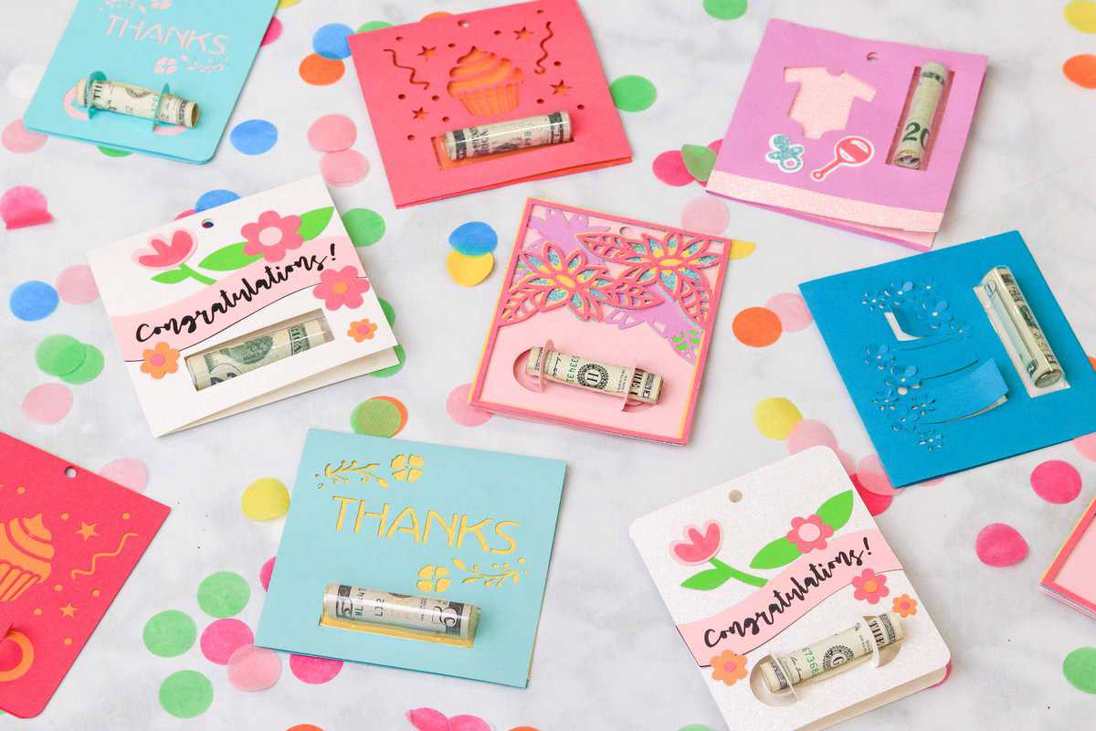 Money Gift Card Holders Sweet Red Poppy