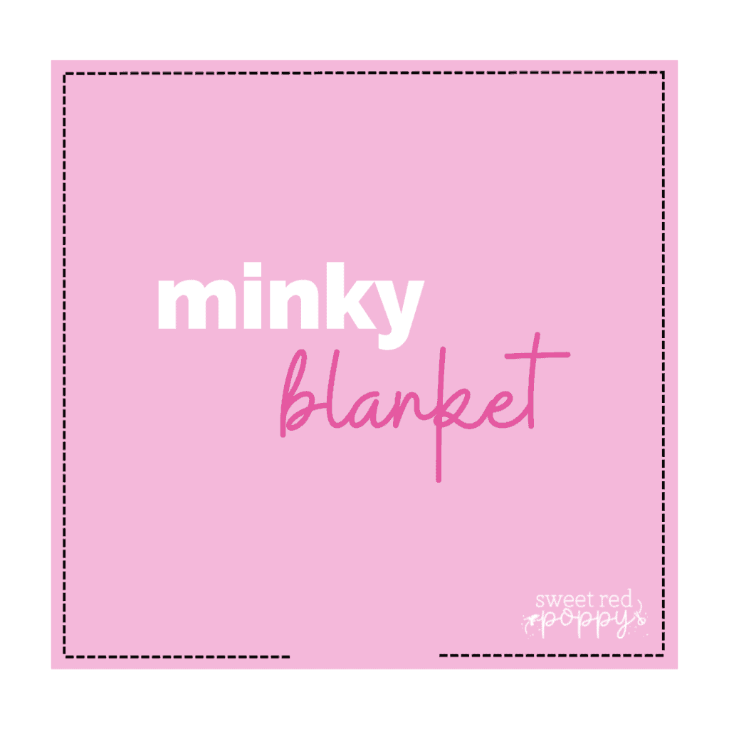 stitch pattern for sewing a minky blanket