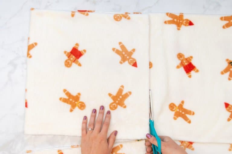 How to Make a Minky Blanket Christmas Minky Blanket Tutorial Sweet