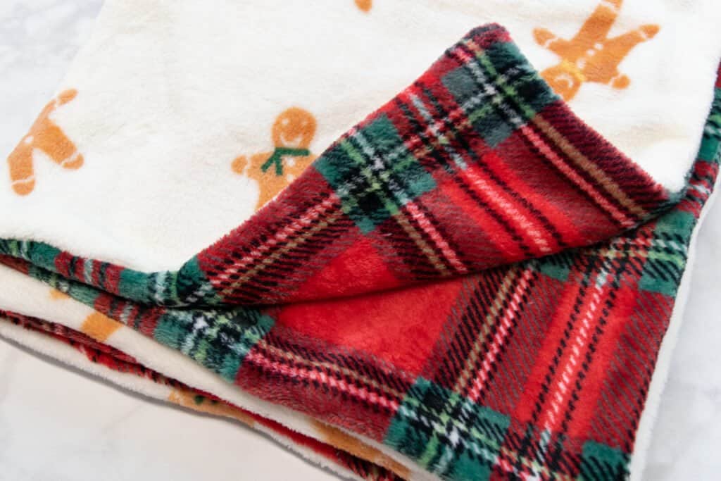 Minky and flannel clearance blanket