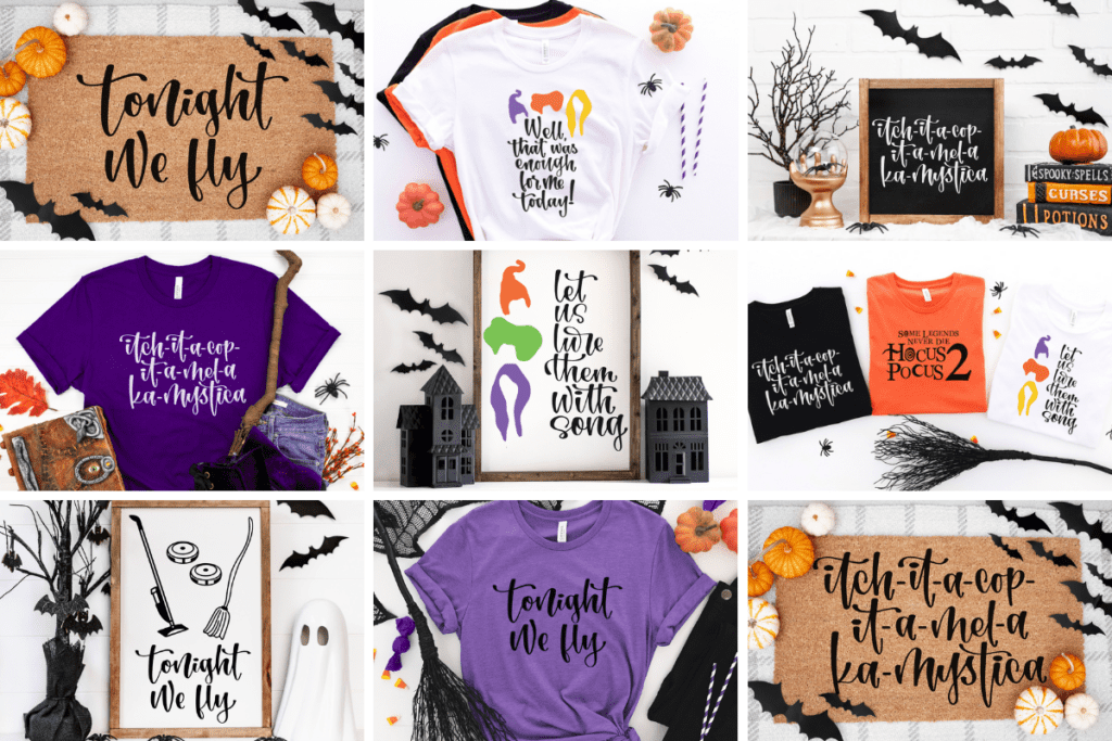 Hocus Pocus SVG Cut Files Templates Cricut