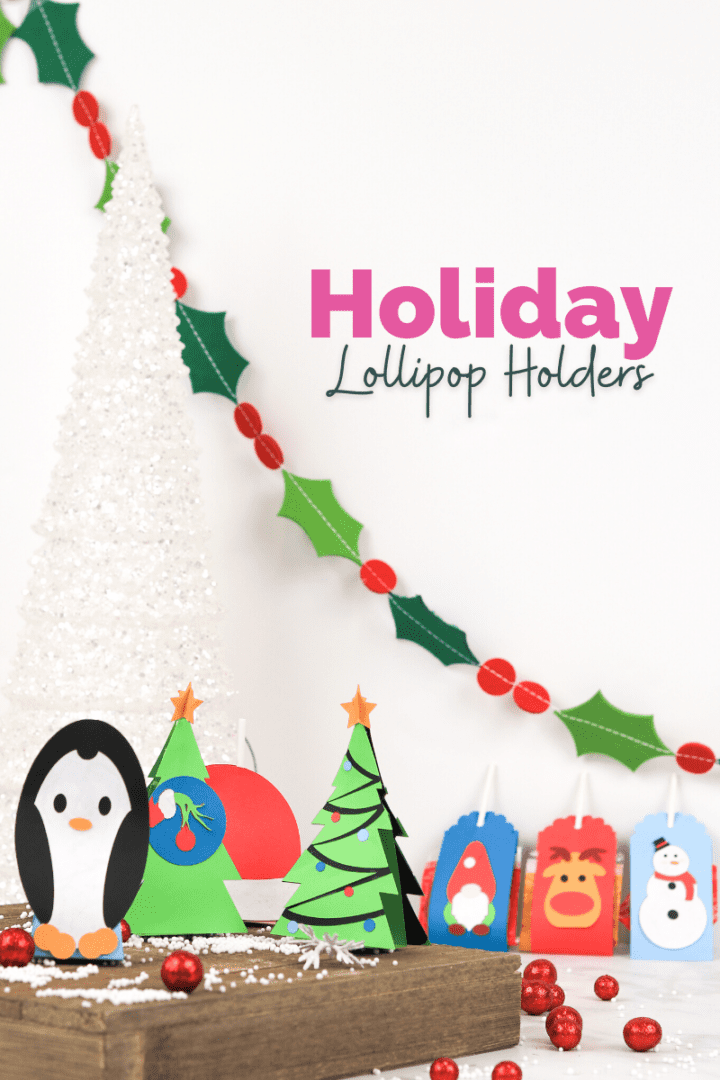 Christmas Lollipop Holder SVG Template Bundle - Sweet Red Poppy