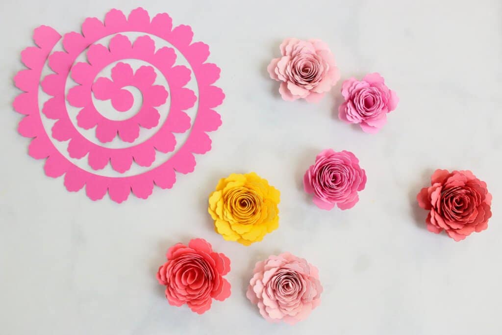 Rolled Paper Flowers Template
