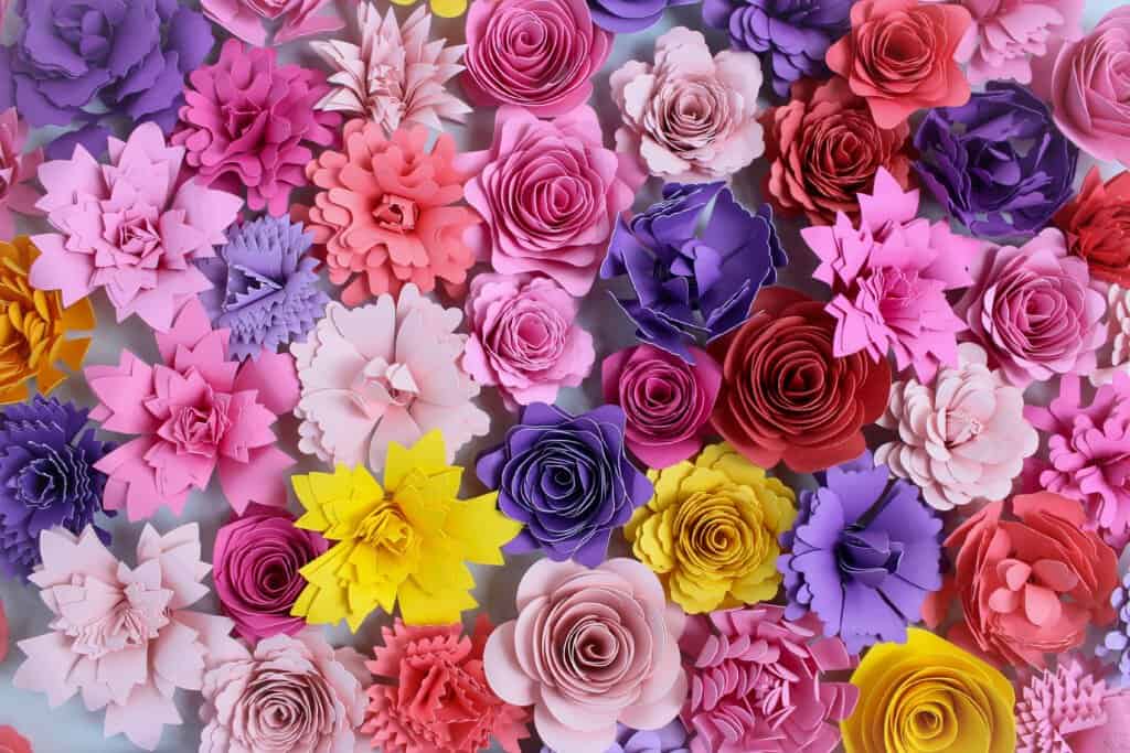 Rolled Paper Flowers Template
