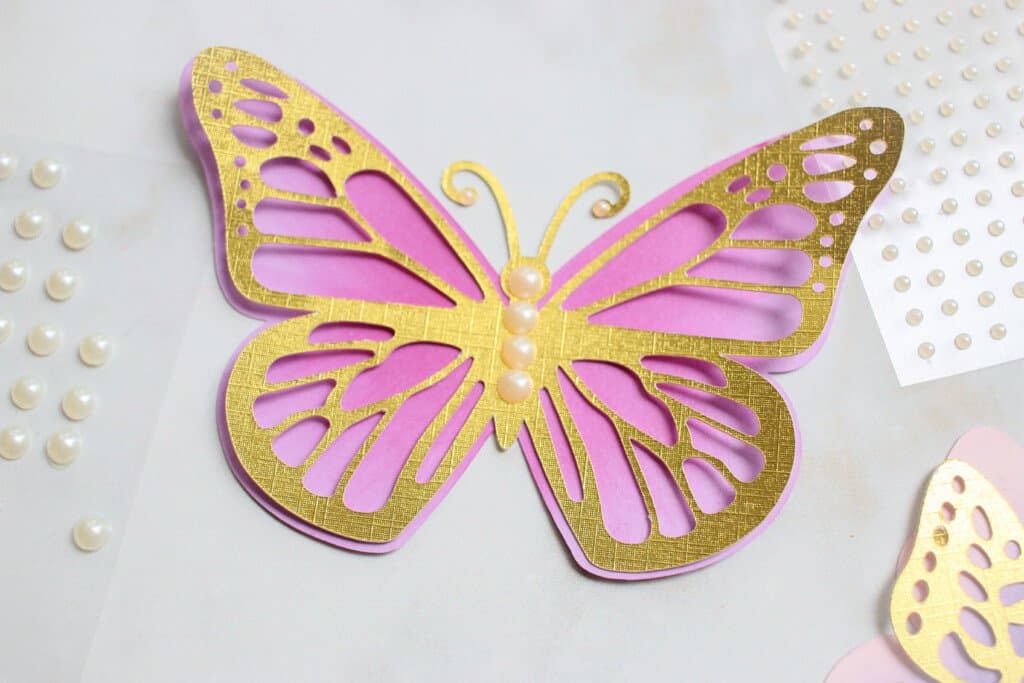 Layered Paper Butterfly Template SVG for Cricut