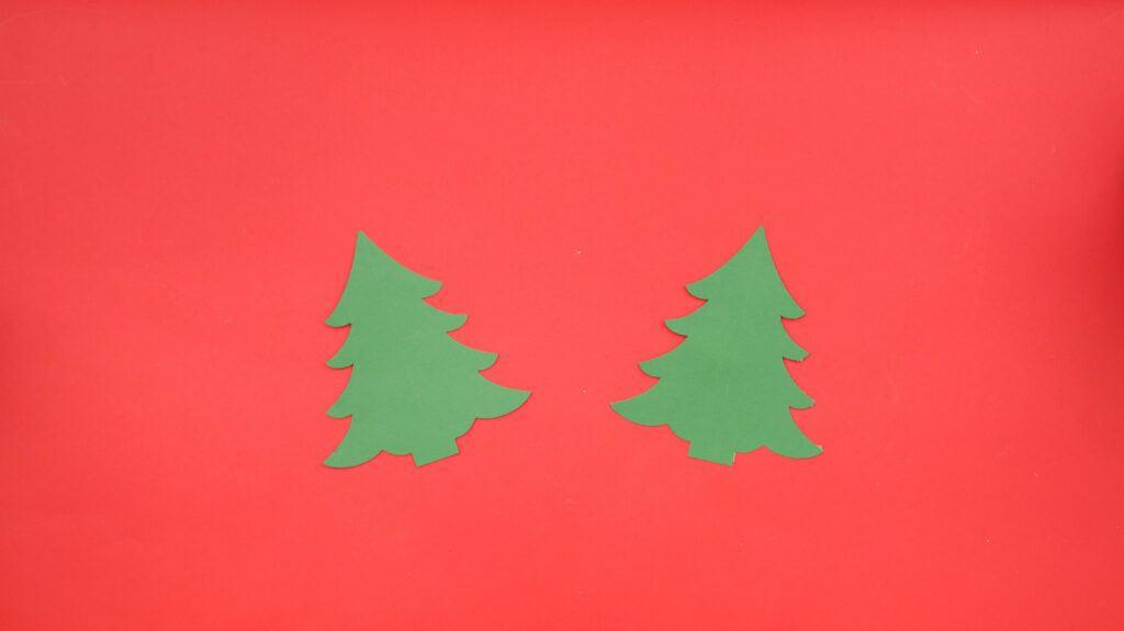 Christmas Tree Cutouts from the Paper Christmas Village