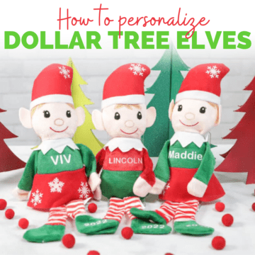 Photo of Dollar Tree Elves Personalized