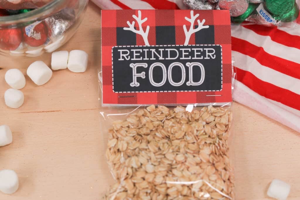Reindeer Food Holiday Poop Treat Bag