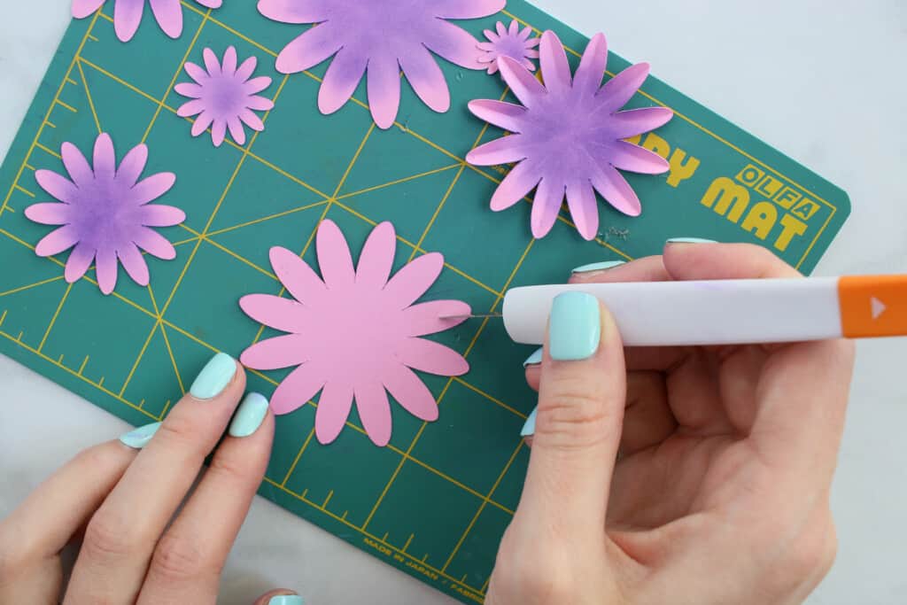 How to Make a Paper Flower Shadow Box
