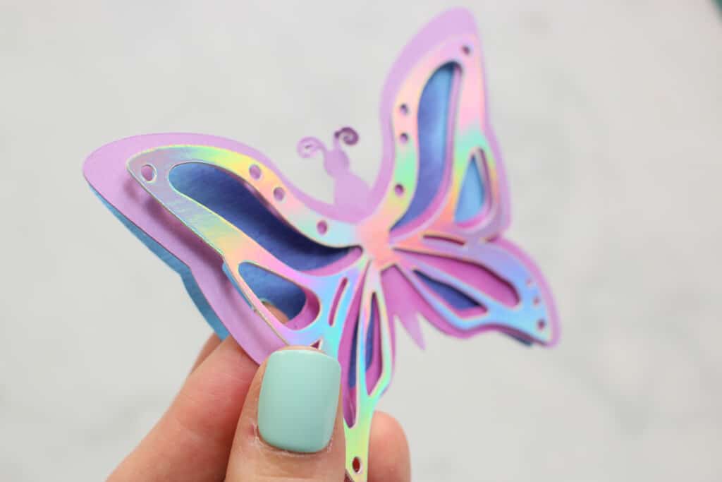 DIY Layered Butterfly Cricut Template