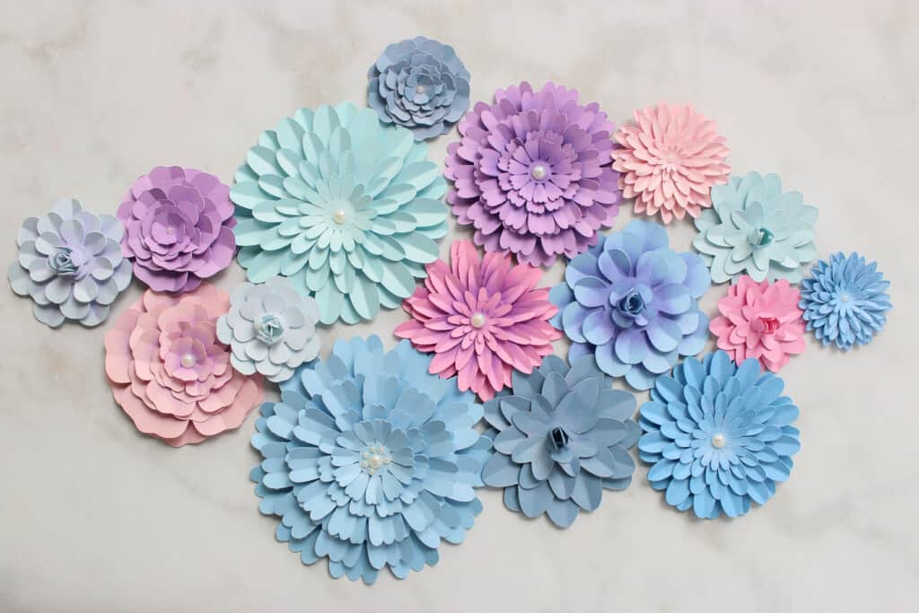 How to Make a Paper Flower Shadow Box

