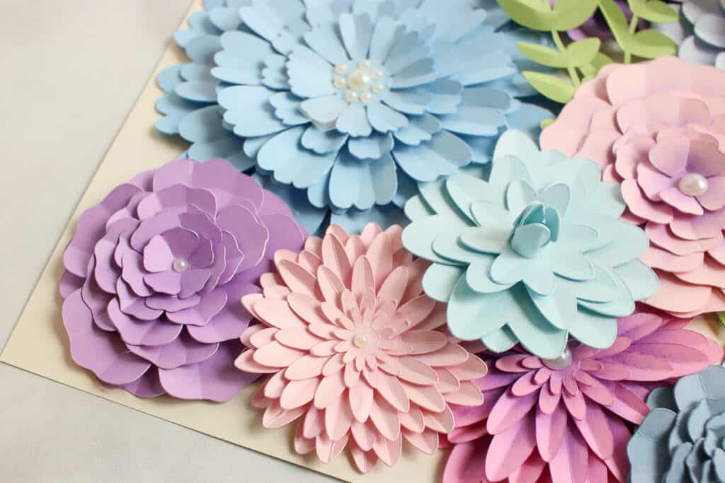 DIY Paper Flower and Butterfly Shadow Box
