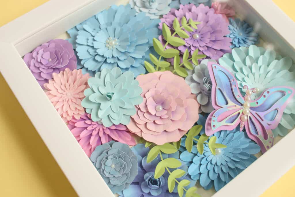 How to Make a Paper Flower Shadow Box
