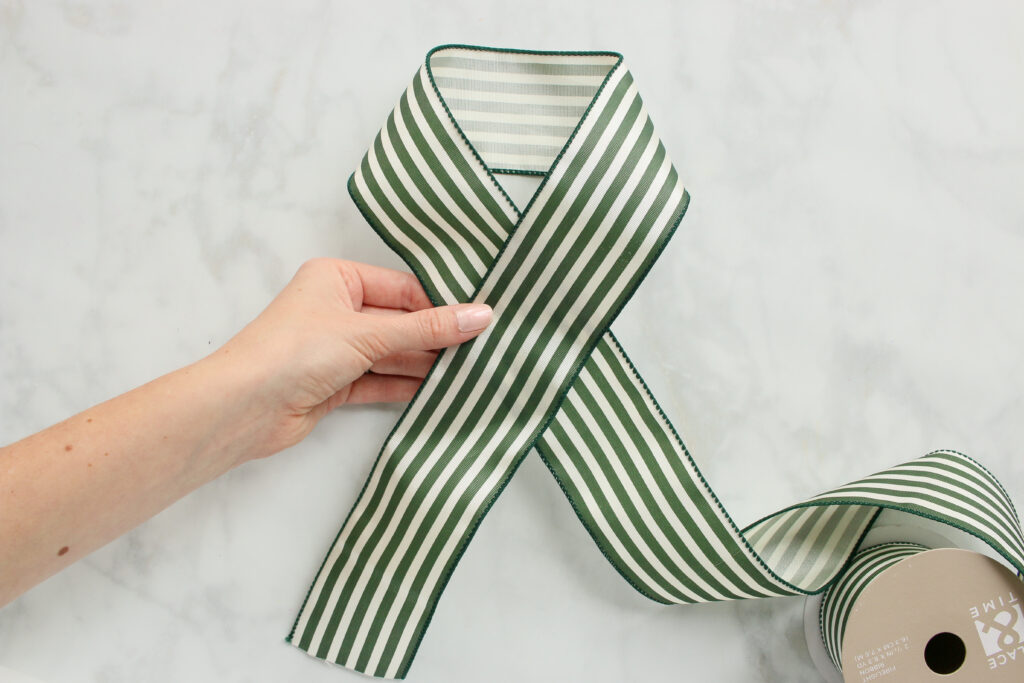 How To Make a Double Ribbon Bow With Tails - 1.5 Wired Ribbon Bow