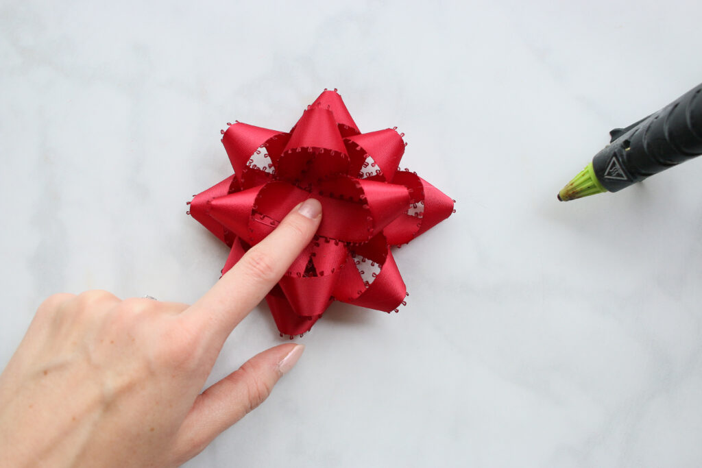 Large Red Ribbon Pull Bows - 9 inch Wide, Set of 6, 4th of July, Christmas, Gift Bows