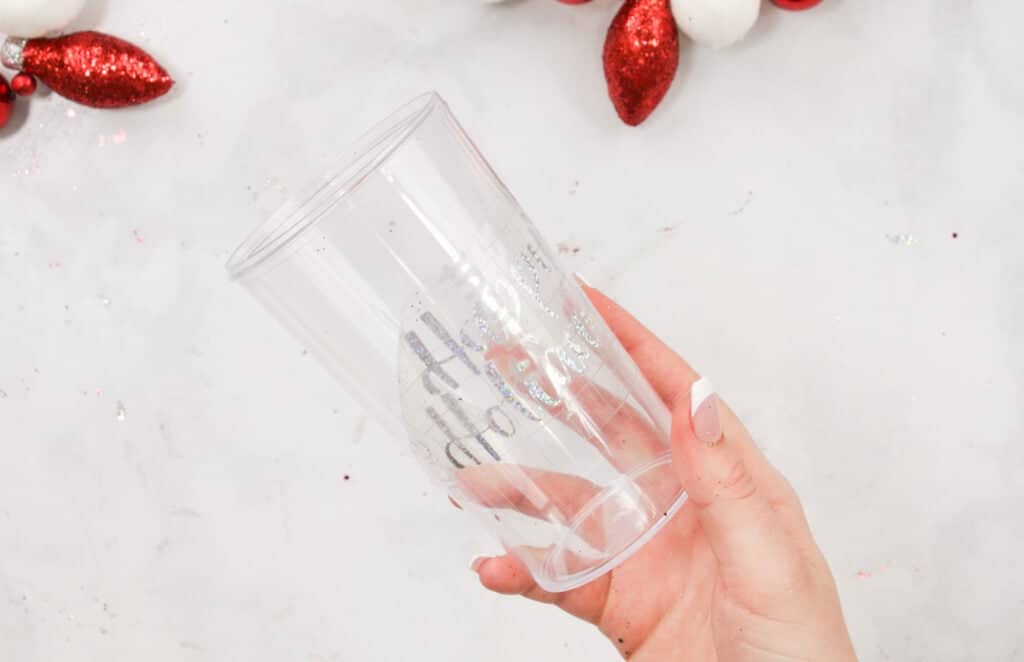 DIY Starbucks Snow Globe Tumbler - Sweet Red Poppy