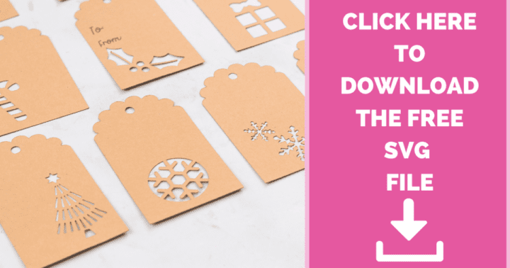 How to Make Christmas Gift Tags with Your Cricut Machine - Sweet Red Poppy