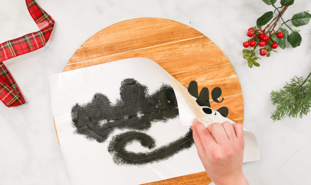 How to Make Perfectly Painted Wood Signs with Cricut Vinyl Stencils - Sweet  Red Poppy