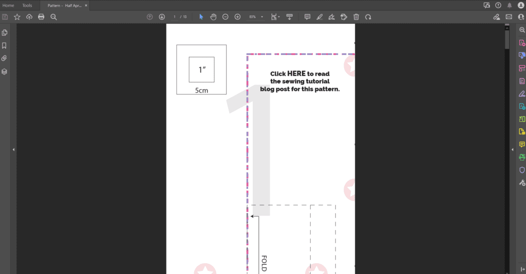 open pdf pattern