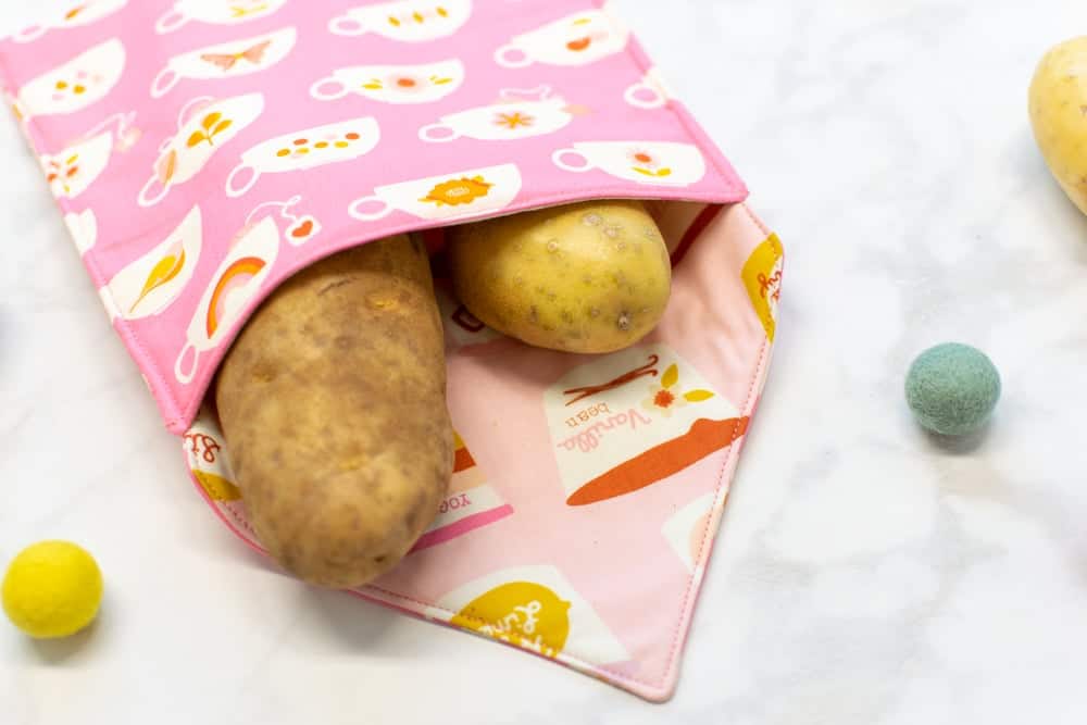 how to sew a microwave potato bag