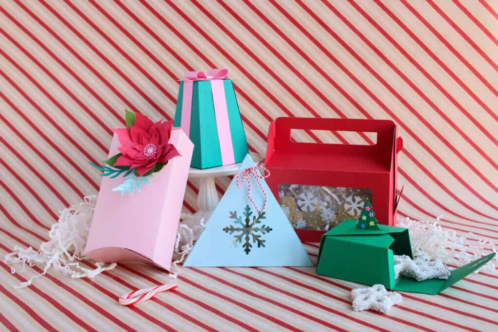 5 Cricut Gift Box Template SVG Files