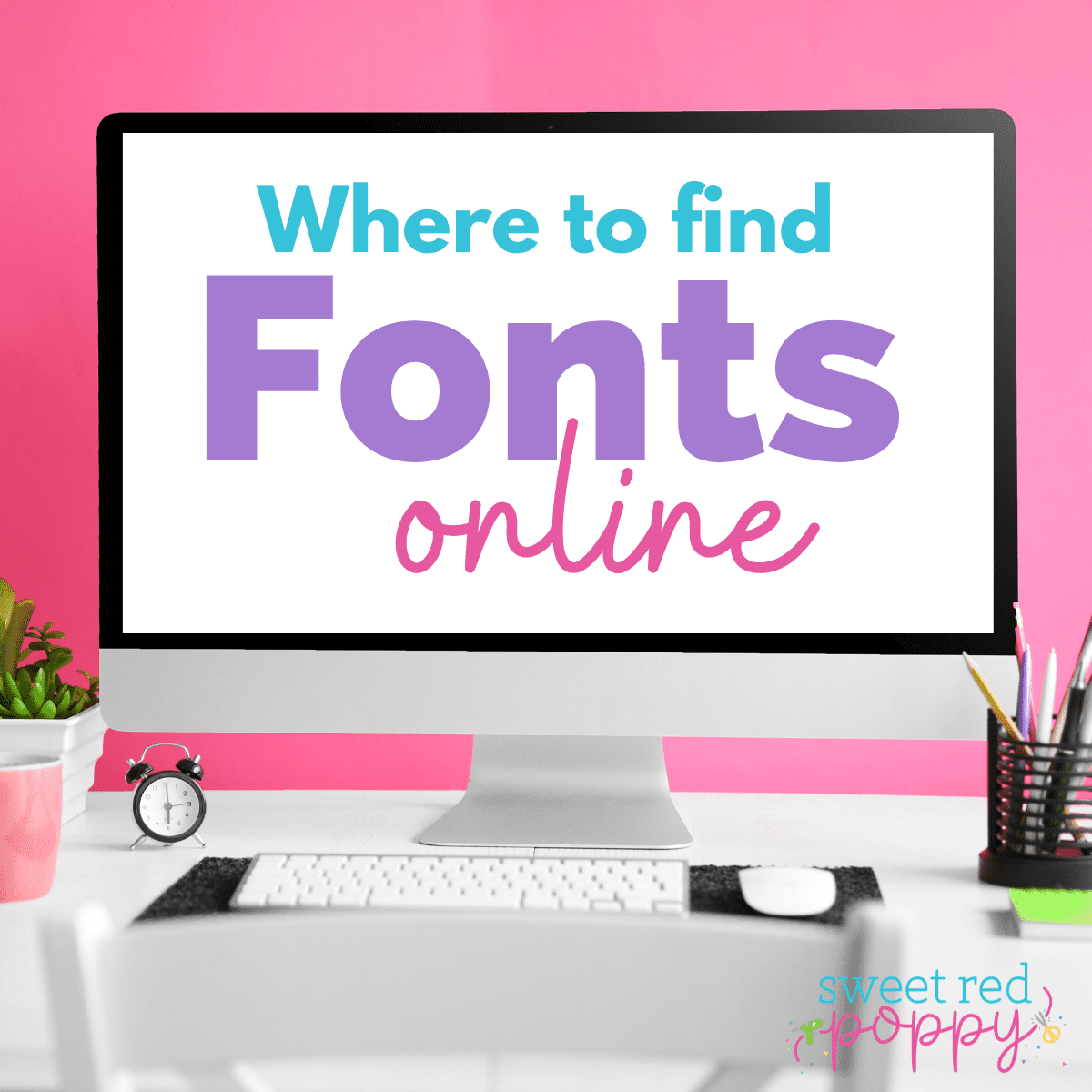 Computer that says, Where to find fonts online