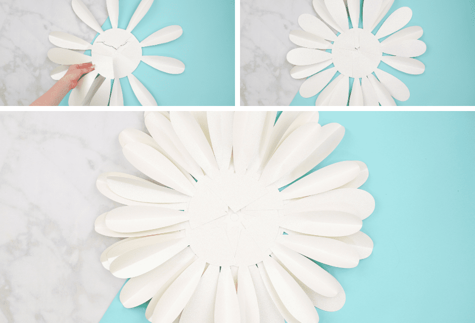 Tissue Paper Flower Art Project