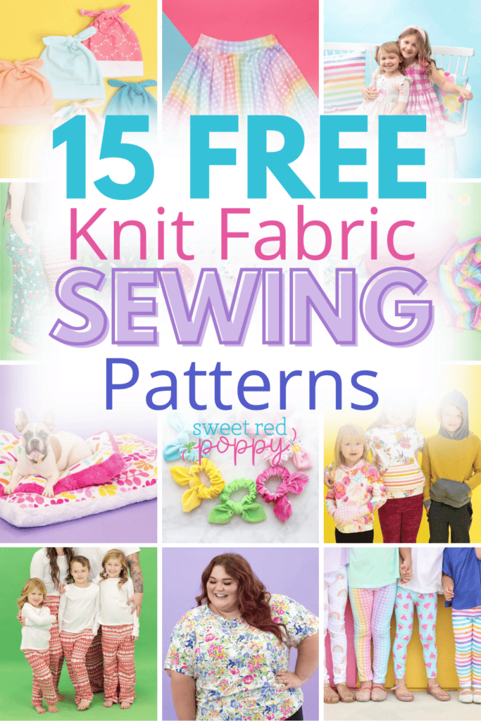 15 Free Knit Fabric Sewing Patterns - Sweet Red Poppy