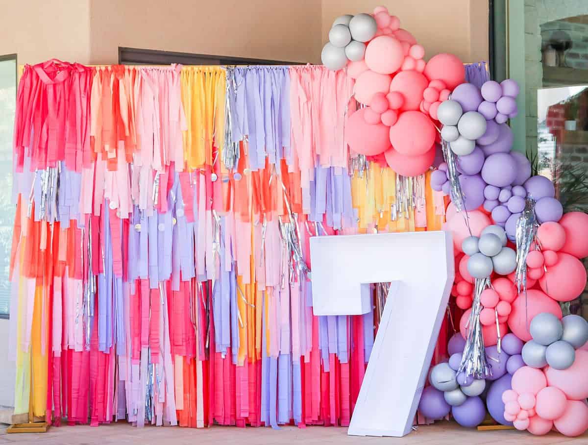 DIY Tablecloth Party Backdrop Sweet Red Poppy