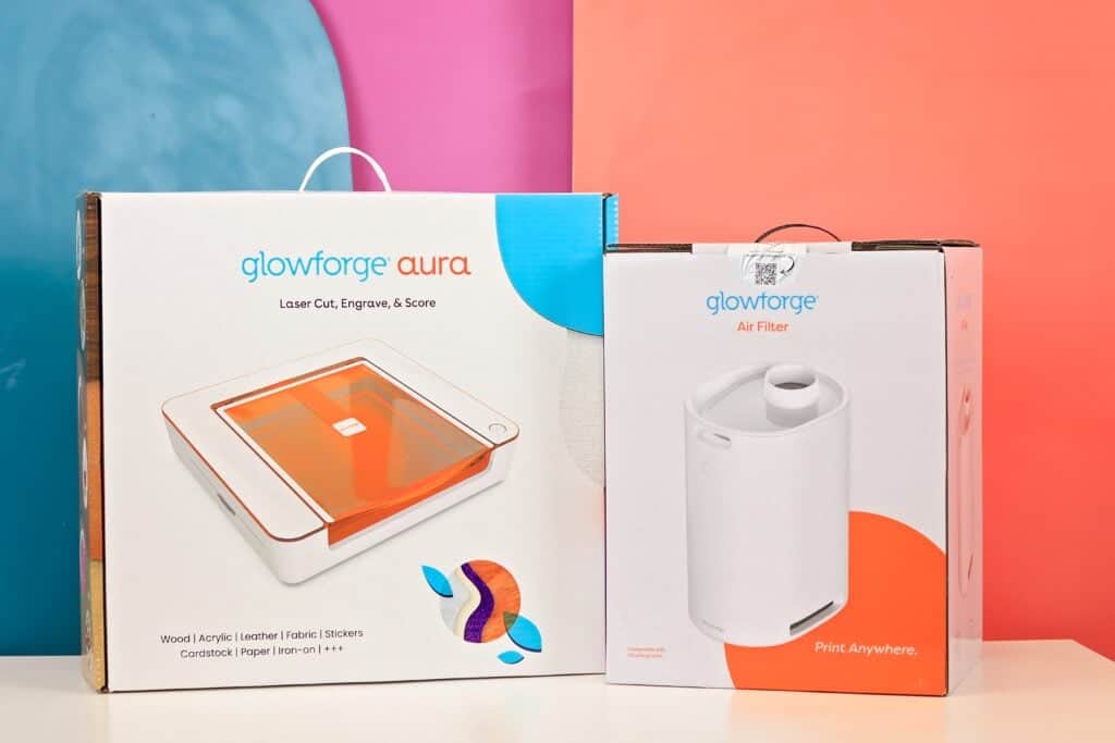 Transforming my craft room wall with the new Glowforge Aura. It's