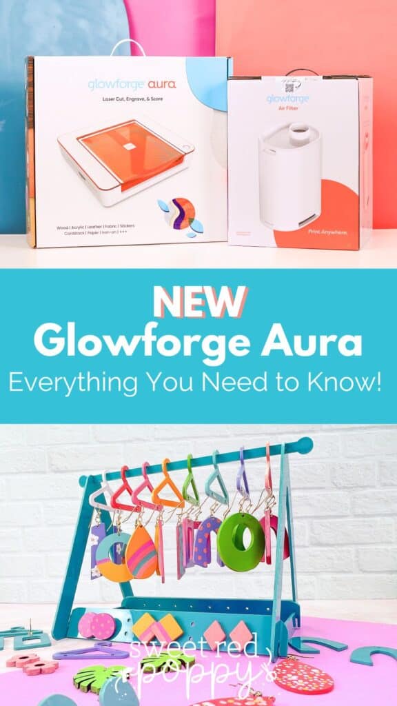 NEW Glowforge® Aura Laser Cutter - Sweet Red Poppy