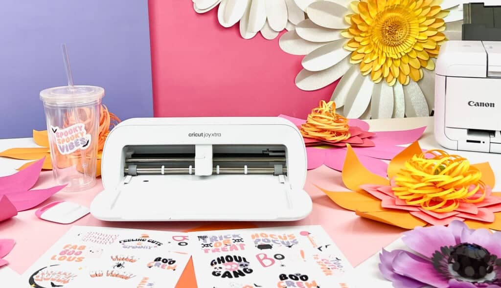 Cricut Joy Xtra Machine with Permanent Smart Vinyl Sampler Packs, Transfer  Tape and Tool Set Bundle 