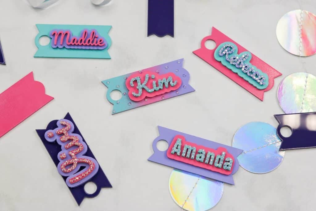  Personalized Stanley Tumbler Name Plates - Colorful