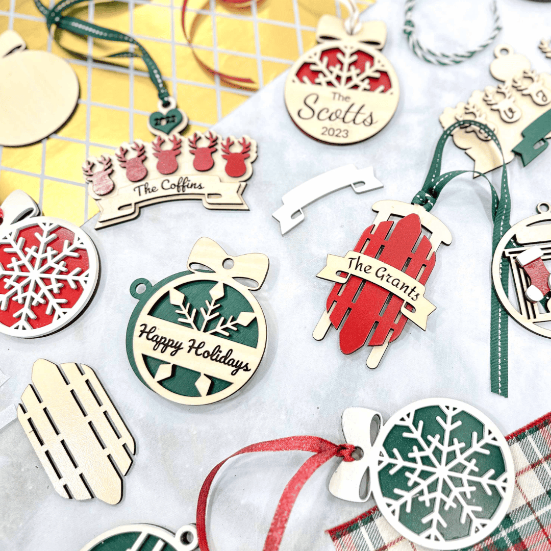 Personalized Family Christmas Ornament Files