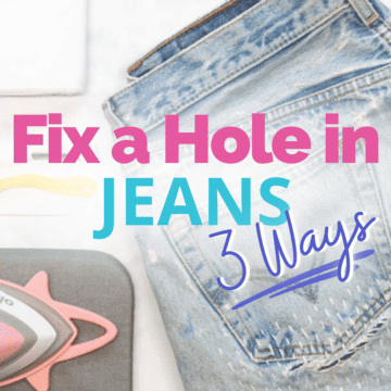 How to Hem Jeans with the Original Hem - Sweet Red Poppy