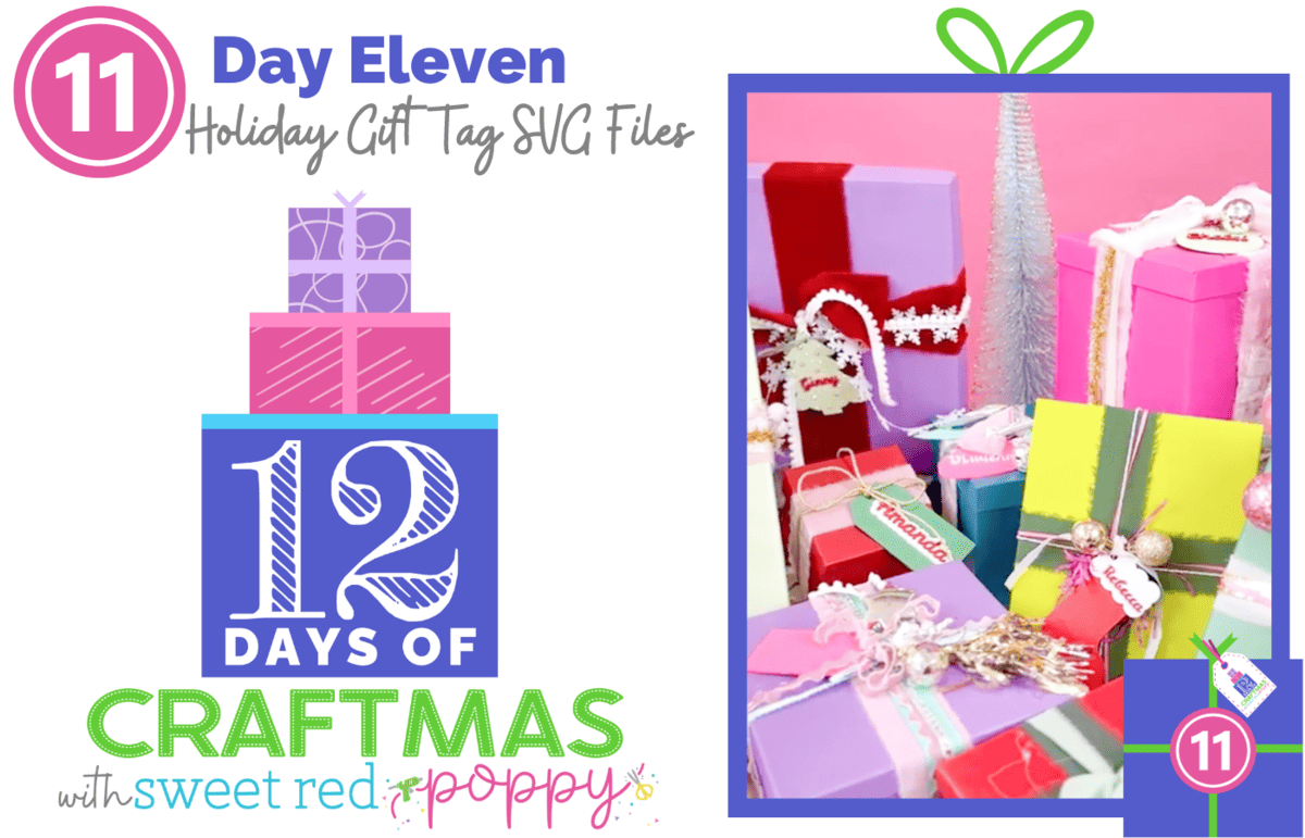 Holiday Gift Tag SVG Free Cut Files